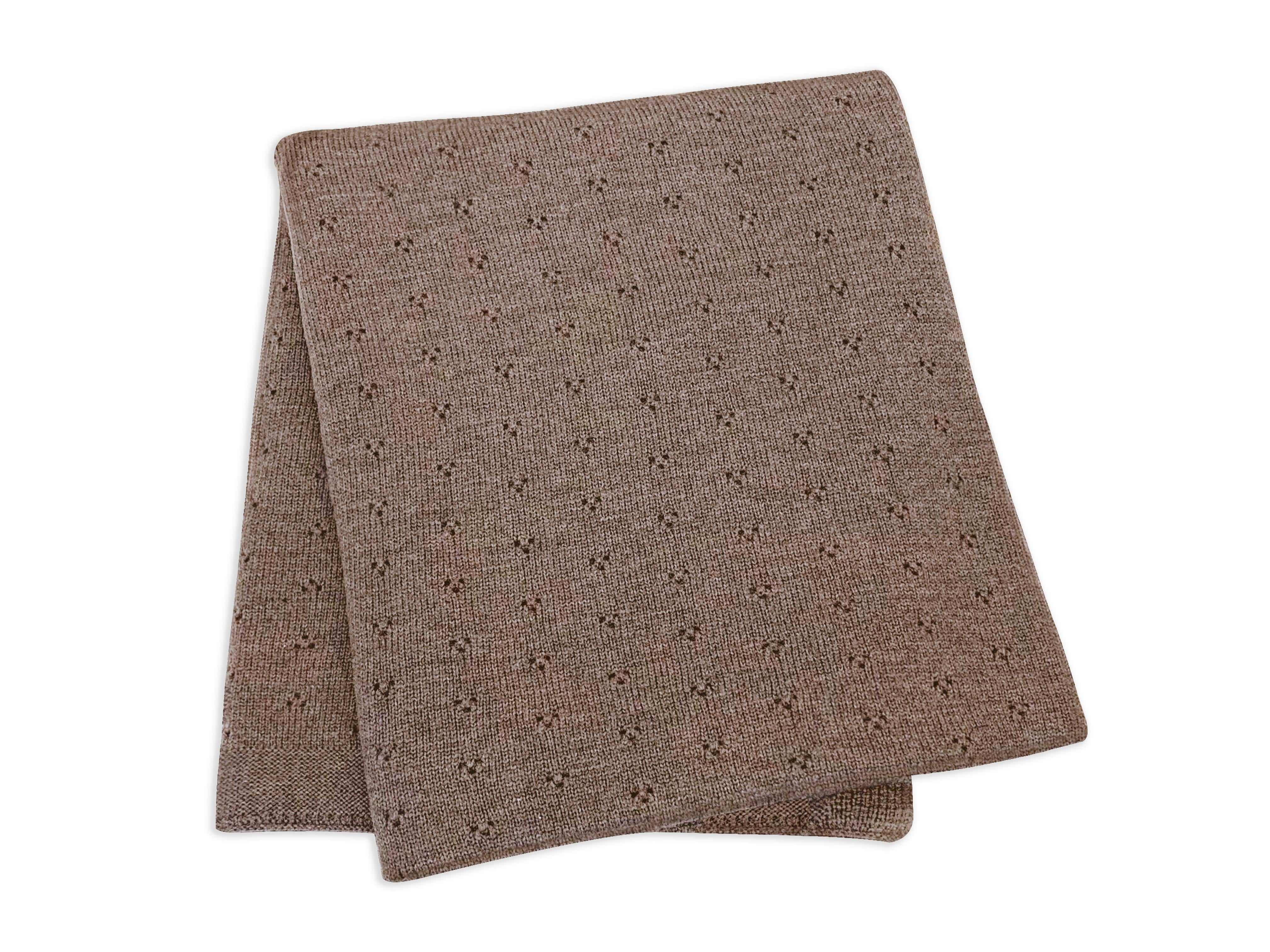 Kuscheldecke "Ida" in toffee