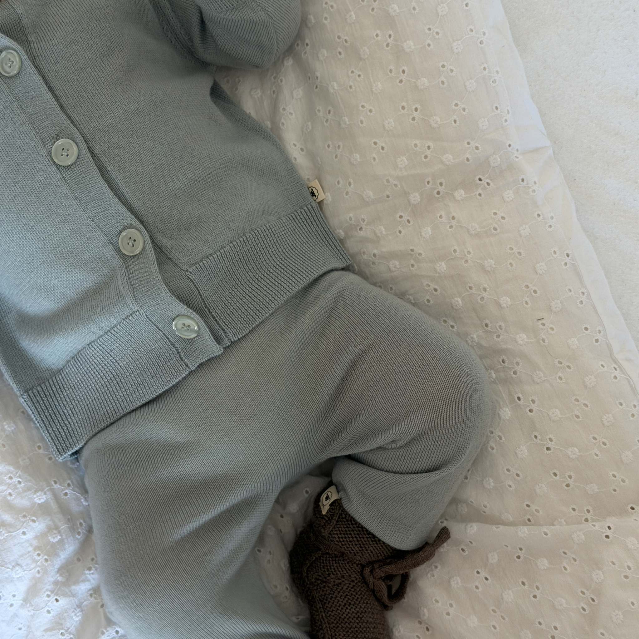 Cardigan Sofia in dusty sage