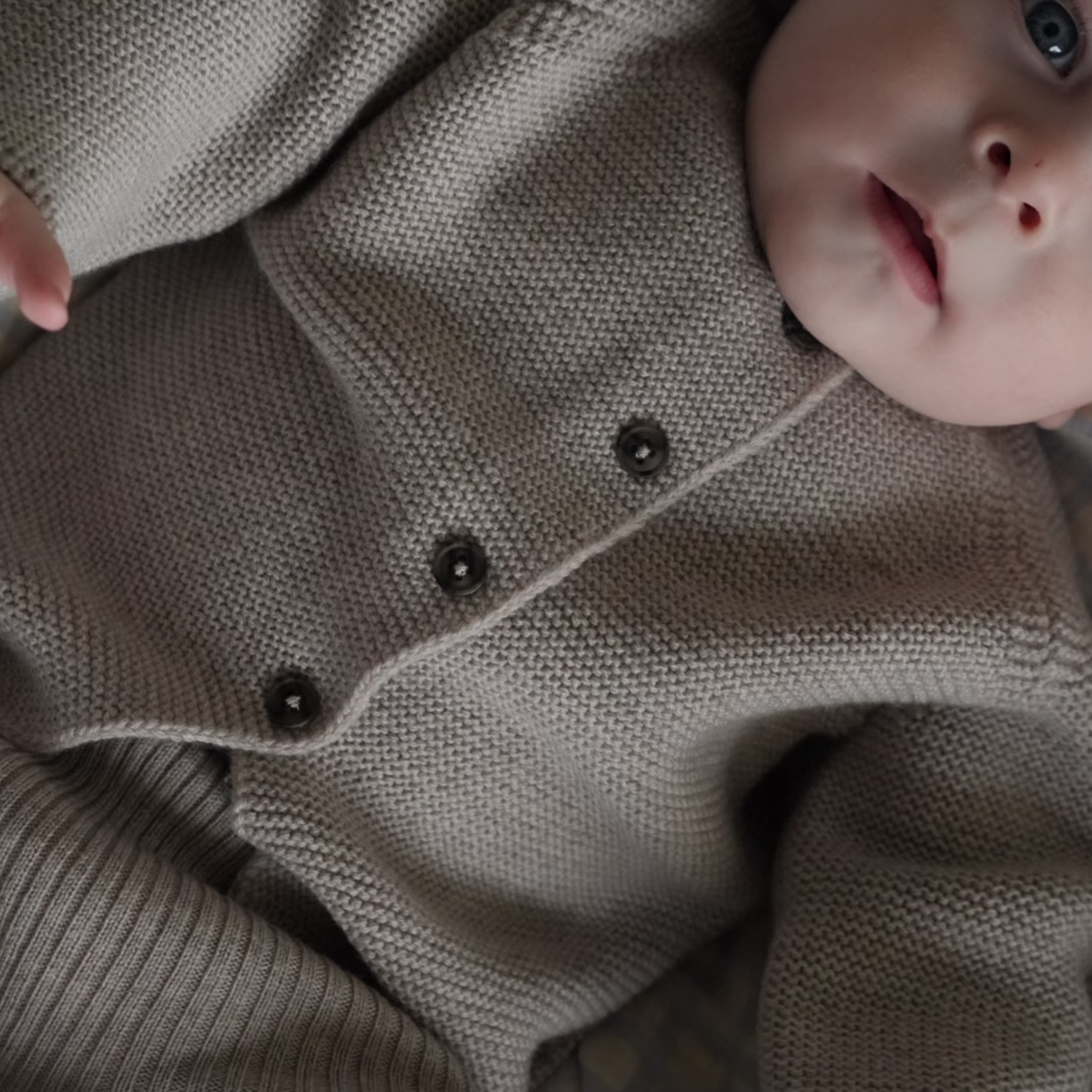 Cardigan Emil in camel melange