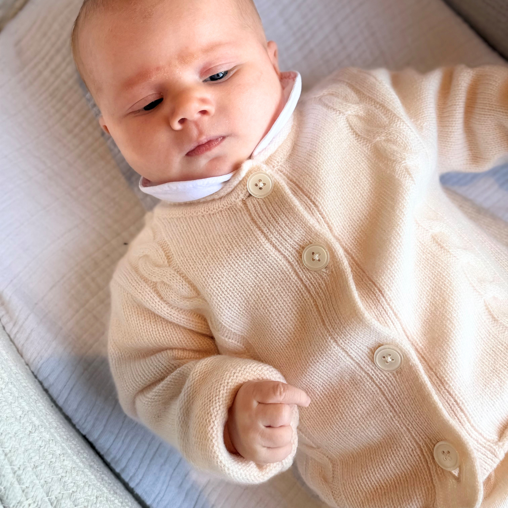 Zopf Cardigan ''Carlo'' in feather
