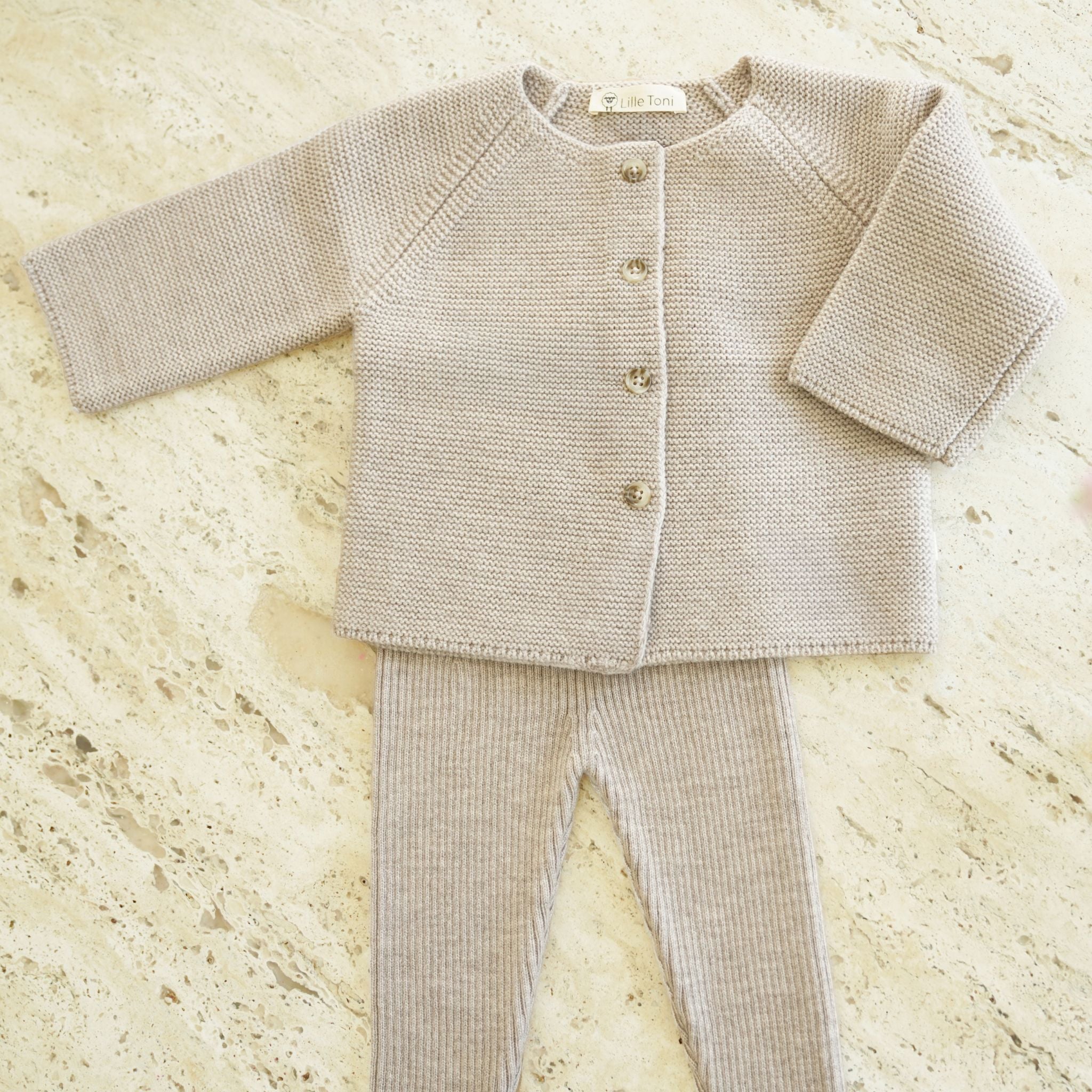 Cardigan Emil in camel melange