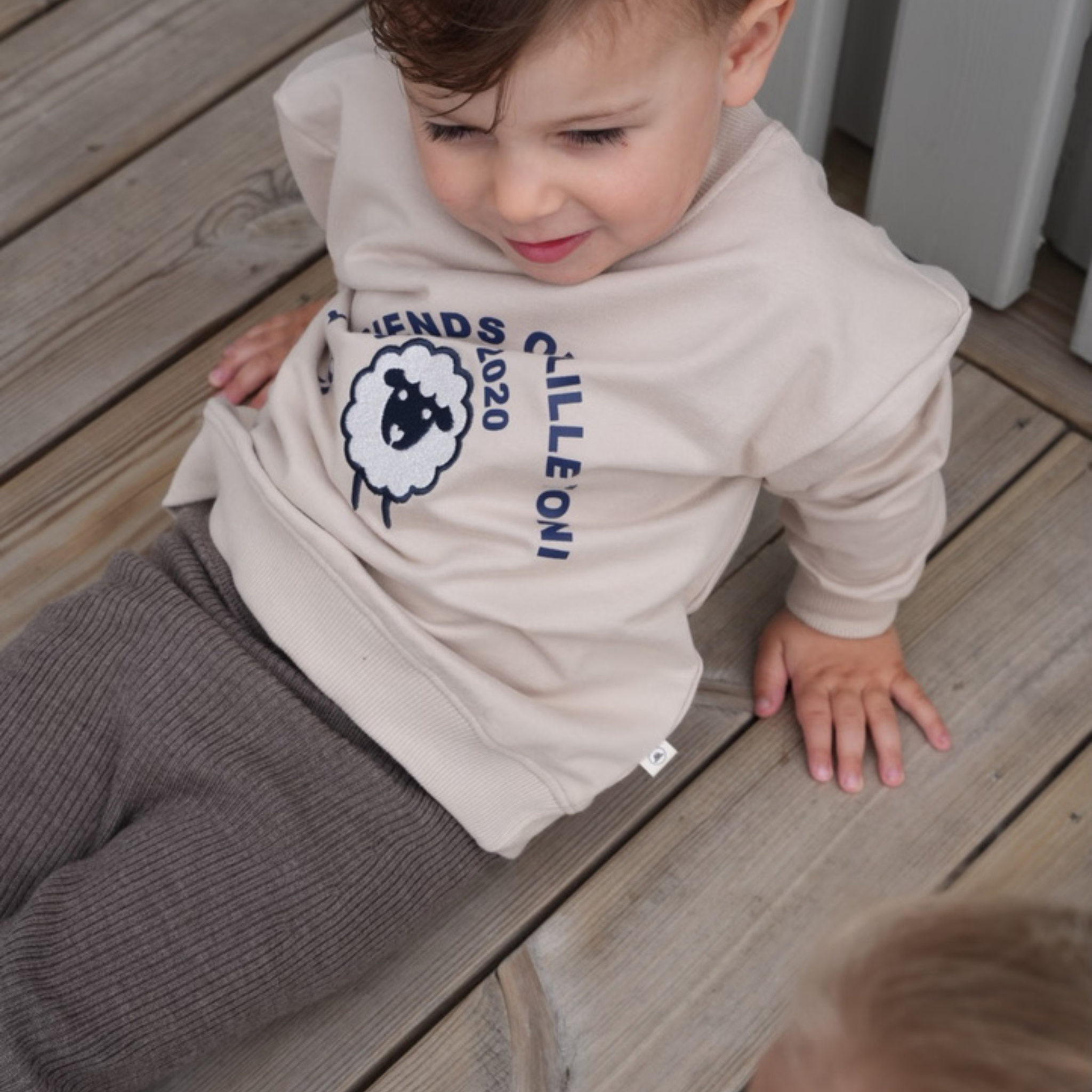 Sweatshirt "Henry" in creme